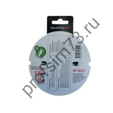 1005-8021 Леска 2.0мм 15м квадрат витой армированная (Kimoto)
