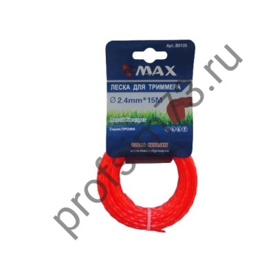 1005-8045 Леска 2.4мм 15м квадрат витой (OMAX)