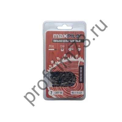 1101-0020 Цепь пильная шаг - 0.325, толщина звена - 1.5, 76-звеньев (MAXPILER)  MXS 