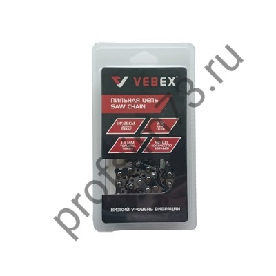1101-0035 Цепь пильная шаг- 3/8, толщина звена- 1.3 , 50-звеньев (Vebex) 