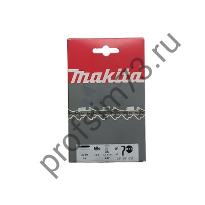 1101-0038 Цепь пильная  35см, шаг-3/8, толщина звена-1.1, 52 звенa (MAKITA)