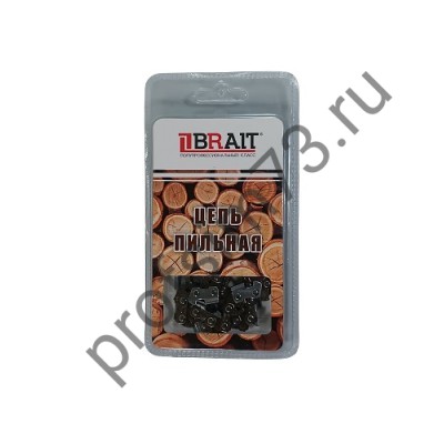 1101-0047 Цепь пильная шаг - 3/8, толщина звена -1.3,  59-звеньев (Brait) 