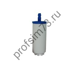 1104-2010 Фильтр топливный H-59/46, D 20 мм проходной внутренний D 3мм,  керамика (бочка большая) 