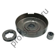 1101-8050 Корзина сцепления Хускварна 365 подшипник + съемный венец (аналог)