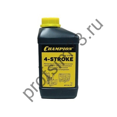 1150-0530 Масло 4-х тактное п/синтетическое 1л, SAE 10W40 (Champion)