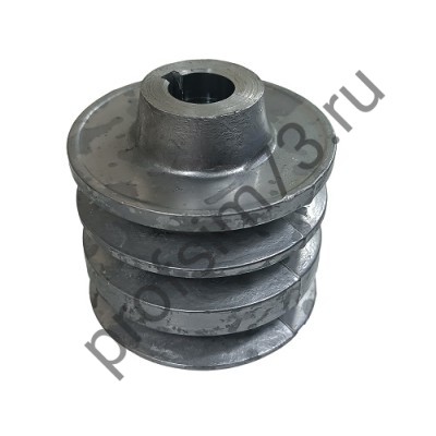 6003-0040 Шкив ведущий для двигателя м/бл 3-х ручейковый, d-19мм, шпонка 5мм (168F, м/к "Каскад") 