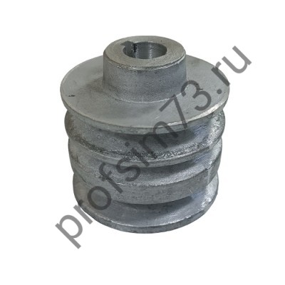 6003-0060 Шкив ведущий для двигателя м/бл 3-х ручейковый, d-20мм, шпонка 5мм (168F, м/к "Каскад") прямой