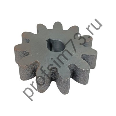 150-0016 Шестерня для бетономешалки (d-15мм, 11-зубов, H- 18мм, ширина -18мм) под шпонку