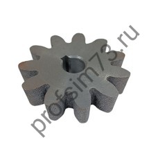 150-0016 Шестерня для бетономешалки (d-15мм, 11-зубов, H- 18мм, ширина -18мм) под шпонку