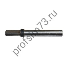 150-0250 Вал для бетономешалки Лебедянь (L-140мм, D-15/17мм) паз под шпонку, скос, внутрен. резьба