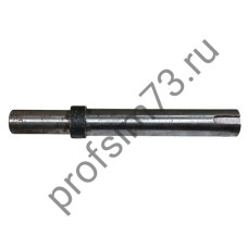 150-0250 Вал для бетономешалки Лебедянь (L-140мм, D-15/17мм) паз под шпонку, скос, внутрен. резьба