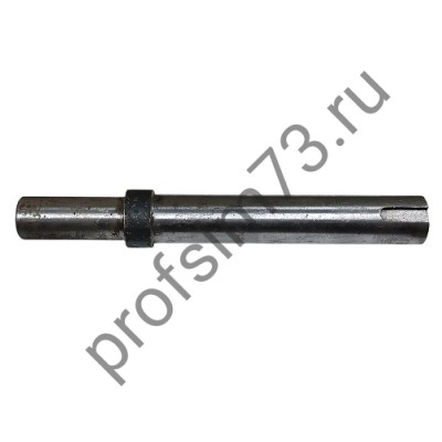 150-0250 Вал для бетономешалки Лебедянь (L-140мм, D-15/17мм) паз под шпонку, скос, внутрен. резьба