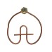 335-6730 Тэн титана 2500W (d-240мм) D резьбы- 30мм,d отверстия под термостат-8мм (медь)