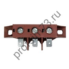 345-2001 Колодка клеммная универсальная 40А/ 400V 3pin Deluxe, Haier, Deo (15мм*82мм)