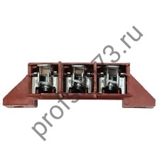 345-2001 Колодка клеммная универсальная 40А/ 400V 3pin Deluxe, Haier, Deo (15мм*82мм)