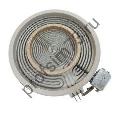340-5440 Электроконфорка для стеклокерамики 2-х зонная 2100/700W (D-230/120мм) Whirlpool 481231018895, C00339918
