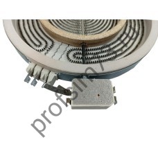 340-5440 Электроконфорка для стеклокерамики 2-х зонная 2100/700W (D-230/120мм) Whirlpool 481231018895, C00339918