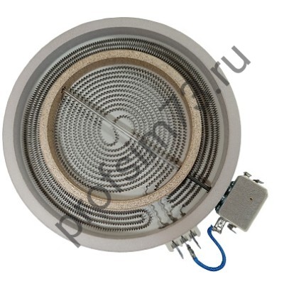 340-5470 Электроконфорка для стеклокерамики 2х-зонная 2200/1000W (D-230/140мм) 230V Indesit, C00089645