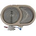 340-5515  Электроконфорка для стеклокерамики 2100w (D-270/165мм) двойная  230v