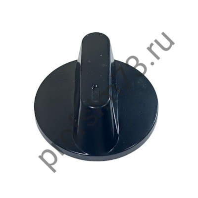 346-0054 Ручка переключателя плиты Электра, Dотв - 6mm (черная) старый тип