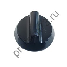 346-0080 Ручка переключателя плиты Dотв - 6mm, на ножке (черная)