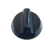 346-0080 Ручка переключателя плиты Dотв - 6mm, на ножке (черная)