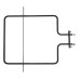 341-5315 Тэн духовки 800w  DELUXE (380*285мм) нижний