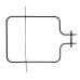 341-5320 Тэн духовки 800w (400*285мм) нижний