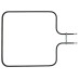 341-5510 Тэн духовки 1000w ZANUSSI (375*325mm) нижний 8072470027, 00203336, COK117ZN