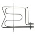 341-6725 Тэн духовки 2000W (800+1200w)  Indesit, Whirlpool, HANSA (380*305мм) верхний C00078419