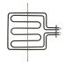 341-7025 Тэн духовки 2300w (800+1500w) Beko, Blomberg (330*275мм) верхний