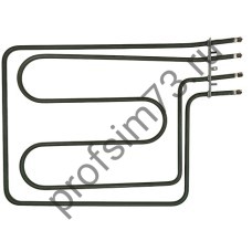 341-7610 Тэн духовки 2900W (900+2000w) HANSA (380*300мм) верхний двойной, контакты сбоку