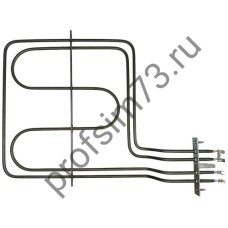 341-7615 Тэн духовки 2900W (900+2000W) Hansa (375*290) боковой, сильный изгиб 8049290 (верхний)