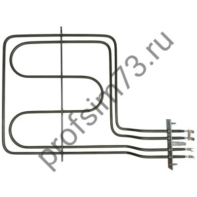 341-7615 Тэн духовки 2900W (900+2000W) Hansa (375*290) боковой, сильный изгиб 8049290 (верхний)