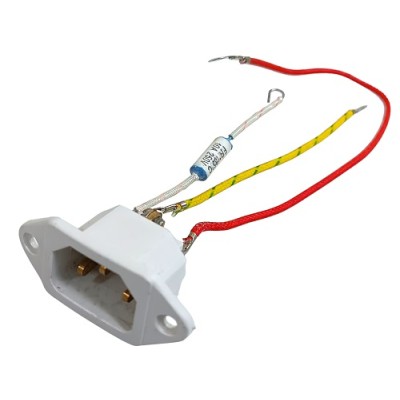 700-0110 Сетевой разъём с предохранителем (2 провода) Redmond RMC-M38-RS