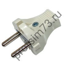 305-5002 Вилка бытовая DM-Q 20-600, 15А без заземления прямая, Корея