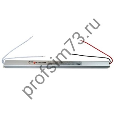 10050-2530 Блок питания для светодиодной LED ленты 60W, 12V/5A LP1250 (L-290мм) узкий карандаш  MRM-POWER