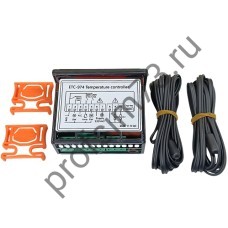 301-0090 Терморегулятор электронный ETC-974, 10A,  от -50°C до +120°C (2 датчика)