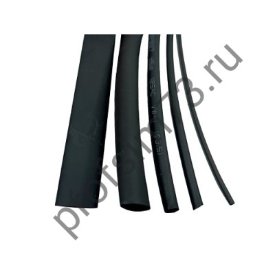 50004-0050 Термоусадочная трубка KH K-102 vw-1 (D-5мм) 125С (1метр)  черная
