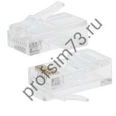 50100-5020 Штекер (клемма) RJ-45 (8P-8C) сквозное отверстие, не экранированный