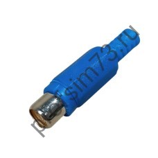 50100-2022 Штекер RCA кабельный, разъем типа "тюльпан" (синий) мама
