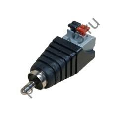 50100-2040 Штекер RCA кабельный, разъем типа "тюльпан" (быстрозажимной)