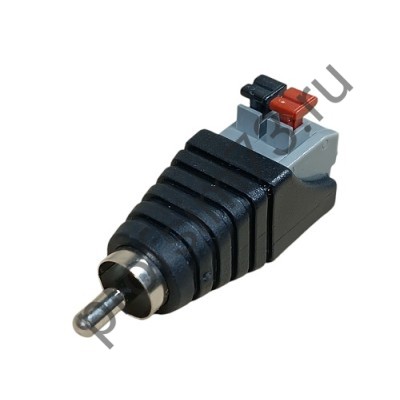 50100-2040 Штекер RCA кабельный, разъем типа "тюльпан" (быстрозажимной)