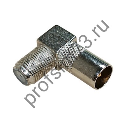 50100-0115 Штекер TV гнездо штекер-F  (угловой) на кабель, металл