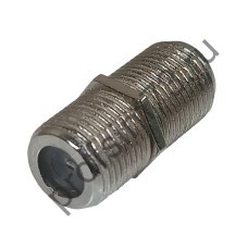 50100-0220 Переходник TV- F гнездо - F гнездо (металл) 