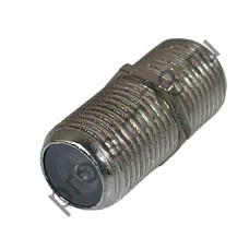 50100-0220 Переходник TV- F гнездо - F гнездо (металл) 