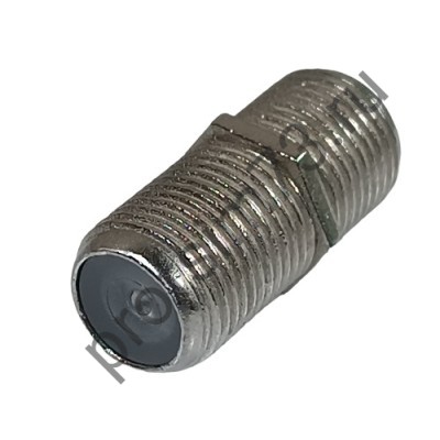 50100-0220 Переходник TV- F гнездо - F гнездо (металл) 