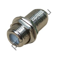 50100-0221 Переходник TV- F гнездо- F гнездо с гайкой Rexant
