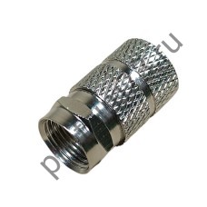 50100-0300 Штекер TV - F гайка на кабель RG-11, RG-8U, RG-213U (медь покрытая никелем)