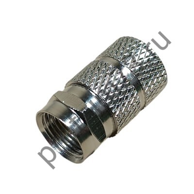 50100-0300 Штекер TV - F гайка на кабель RG-11, RG-8U, RG-213U (медь покрытая никелем)